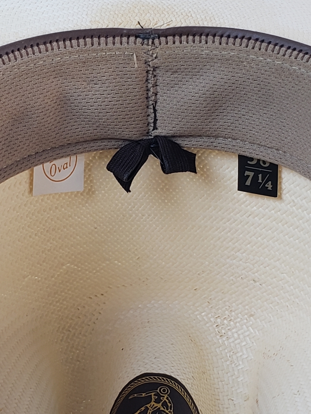 Resistol 10X Cattleman Genuine Shantung Straw Cowboy Hat in size 7-1/4 - Picture 11 of 16